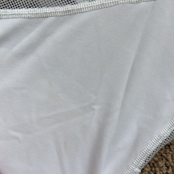 Lululemon Forget The Sweat Tight 25" White Mesh Cutout - Picture 13 of 13